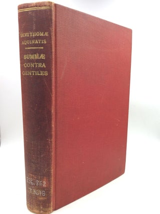 Item #181091 SUMMAE CONTRA GENTILES, Libri Quatuor, Tomus Unicus. St. Thomas Aquinas