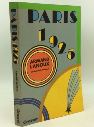 Item #181409 PARIS 1925. Armand Lanoux