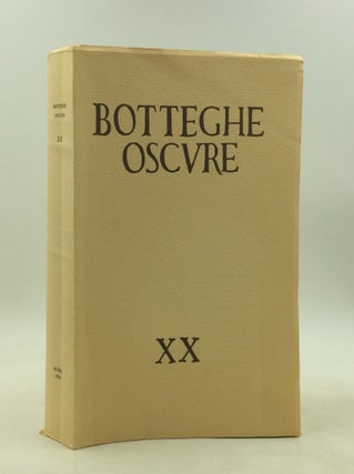 Item #181692 BOTTEGHE OSCURE: Quaderno XX