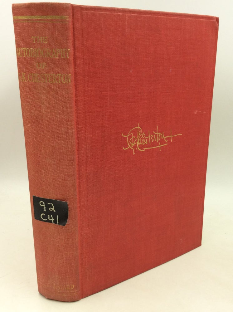 Item #182926 THE AUTOBIOGRAPHY OF G.K. CHESTERTON. G K. Chesterton.