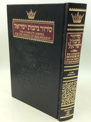 Item #183228 THE COMPLETE SERVICE FOR THE PERIOD OF BEREAVEMENT. Rabbi Jacob J. Schacter, Rabbi...