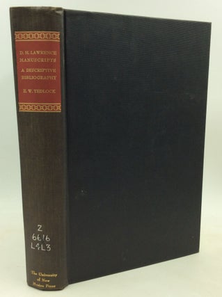 Item #184450 THE FRIEDA LAWRENCE COLLECTION OF D.H. LAWRENCE MANUSCRIPTS: A Descriptive...