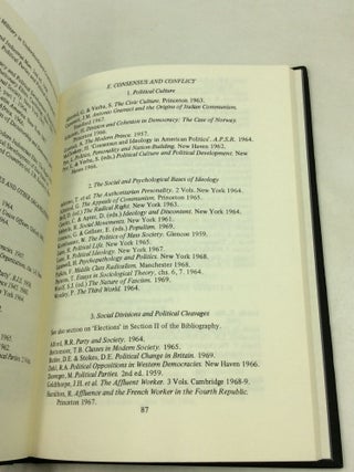 A BIBLIOGRAPHY FOR STUDENTS OF POLITICS