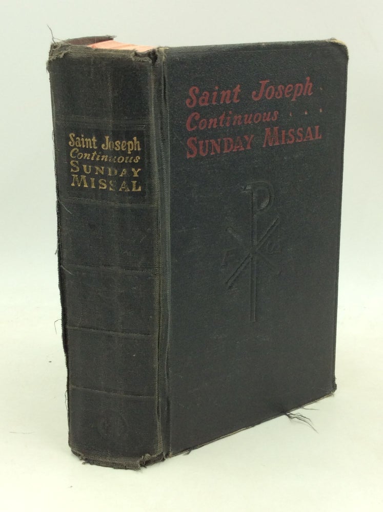 Item #184531 SAINT JOSEPH CONTINUOUS SUNDAY MISSAL: A Simplified and Continuous Arrangement of the Mass for All Sundays and Feast Days with a Treasury of Prayers. ed Rev. Hugo Hoever.