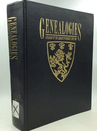 Item #184619 GENEALOGIES CATALOGUED BY THE LIBRARY OF CONGRESS SINCE 1986 with a List of...