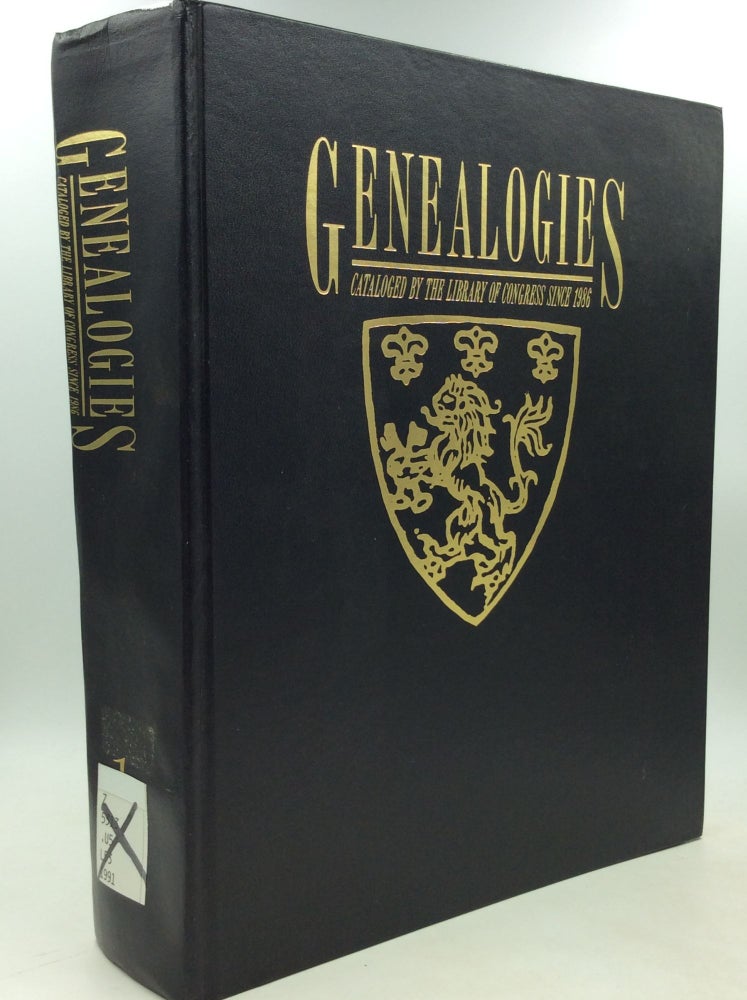Item #184619 GENEALOGIES CATALOGUED BY THE LIBRARY OF CONGRESS SINCE 1986 with a List of Established Forms of Family Names and a List of Genealogies Converted to Microform since 1983