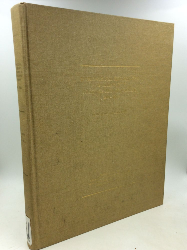Item #184628 INTERNATIONAL BIBLIOGRAPHY OF RESEARCH IN MARRIAGE AND THE FAMILY, 1900-1964. Joan Aldous, Reuben Hill.