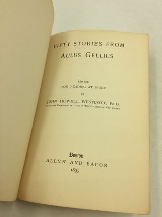 FIVE STORIES FROM AULUS GELLIUS