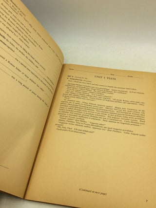 PROGRESS TESTS FOR LATIN FOR AMERICANS: Second Book