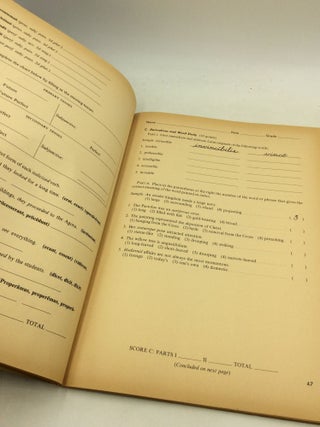 PROGRESS TESTS FOR LATIN FOR AMERICANS: Second Book