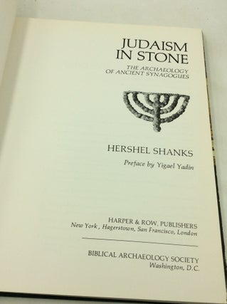JUDAISM IN STONE: The Archaeology of Ancient Synagogues