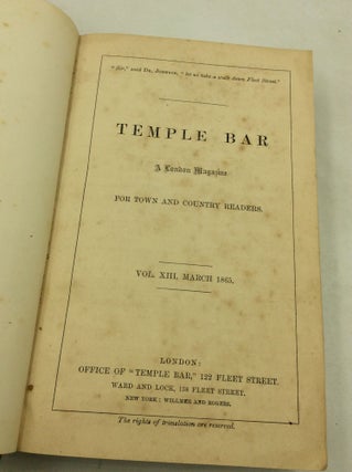 TEMPLE BAR: A London Magazine for Town and Country Readers, Volume XIV