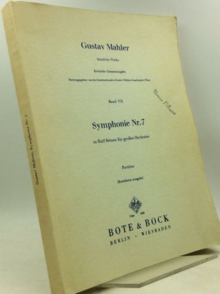 Item #185076 SYMPHONIE Nr. 7 in Funf Satzen fur Grosses Orchester. Gustav Mahler