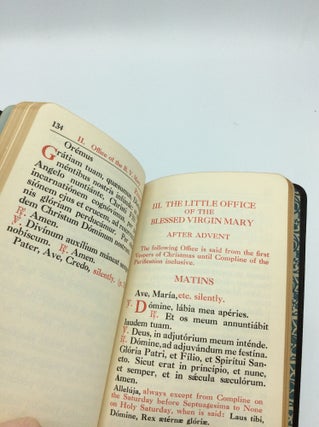 THE LITTLE OFFICE OF THE BLESSED VIRGIN MARY for the Three Seasons of the Year According to the Roman Breviary, Containing the Psalms from the New Version Authorized by Pope Pius XII