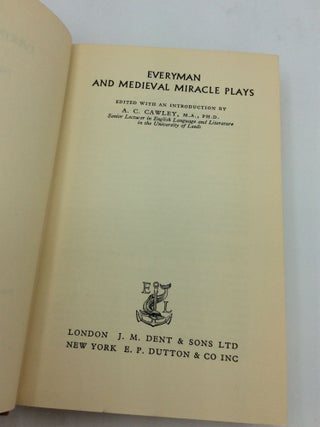 EVERYMAN AND MEDIEVAL MIRACLE PLAYS