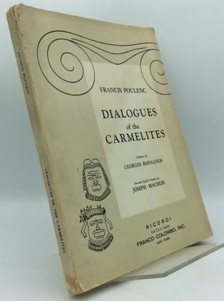 Item #185549 DIALOGUES OF THE CARMELITES. Francis Poulenc