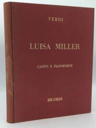 Item #185643 LUISA MILLER. Giuseppe Verdi