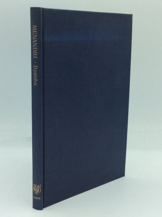 Item #185752 MENANDRI: DYSCOLUS. Menander, ed H. Lloyd-Jones