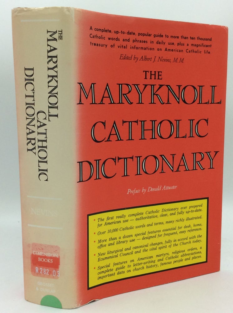 Item #186182 THE MARYKNOLL CATHOLIC DICTIONARY. ed Albert J. Nevins.