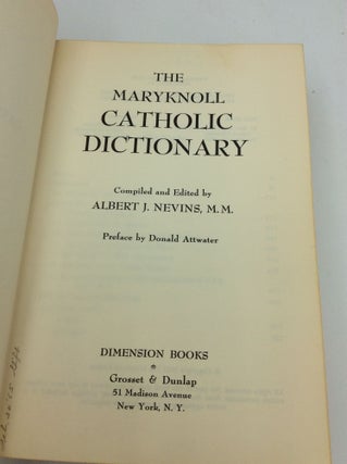 THE MARYKNOLL CATHOLIC DICTIONARY