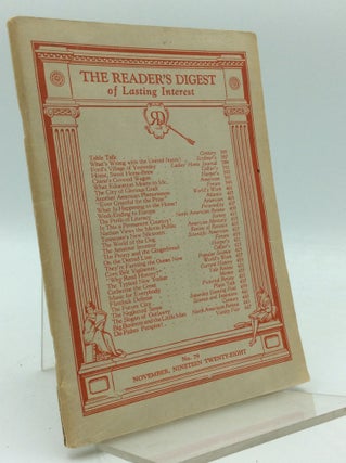 Item #186325 THE READER'S DIGEST: November 1928