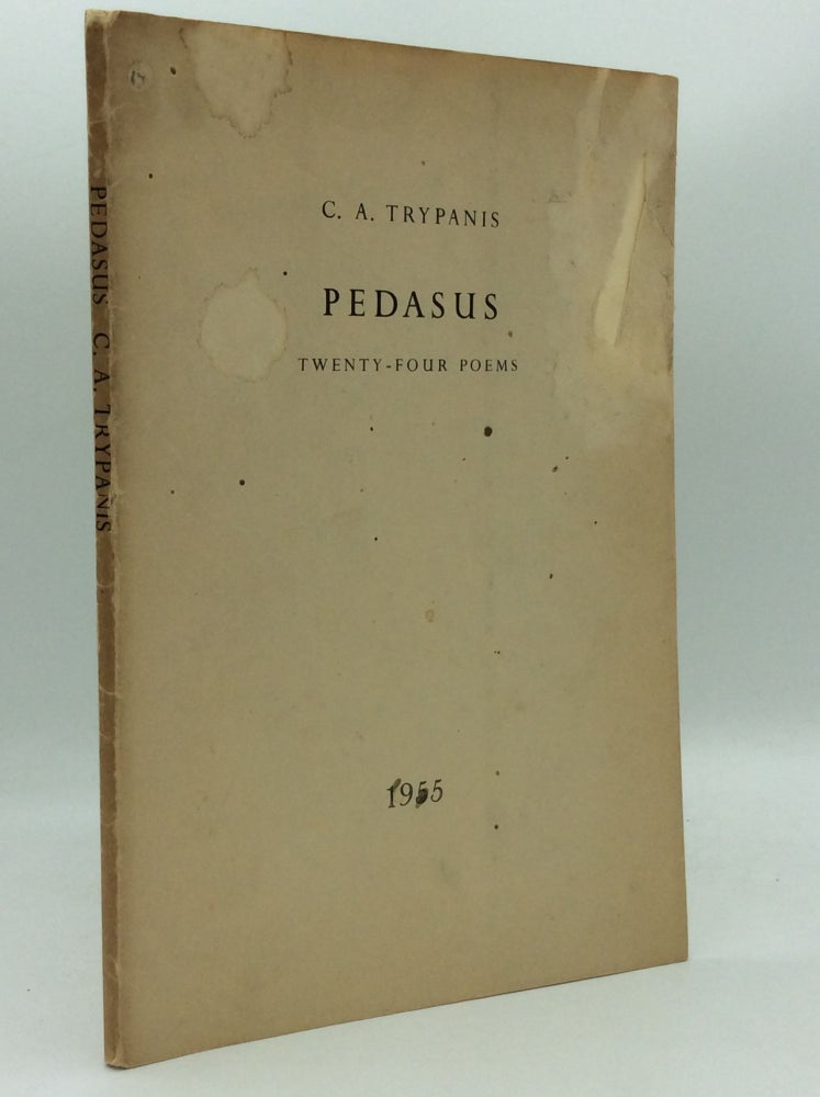 Item #186799 PEDASUS: Twenty-Four Poems. C A. Trypanis.