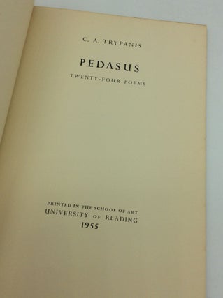 PEDASUS: Twenty-Four Poems
