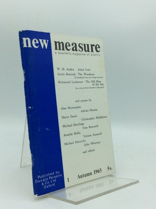 Item #186803 NEW MEASURE: A Quarterly Magazine of Poetry (Autumn 1965). John Aczel, eds Peter Jay