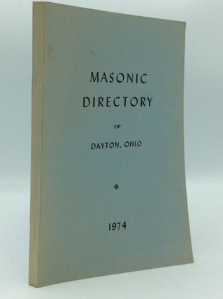 Item #186856 MASONIC DIRECTORY OF DAYTON, OHIO 1974
