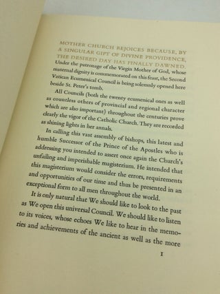 TOWARD CHRISTIAN UNITY: The Inaugural Address of the Second Vatican Council Delivered on October 11, 1962