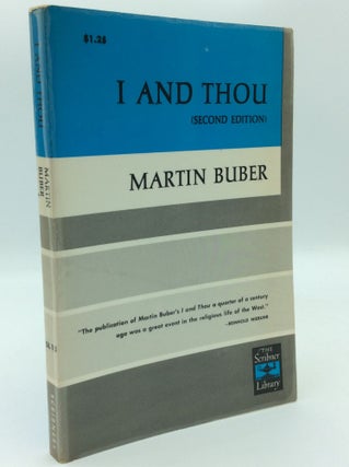 Item #187517 I AND THOU. Martin Buber