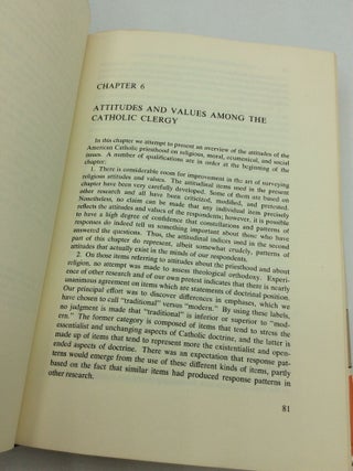THE CATHOLIC PRIEST IN THE UNITED STATES: Sociological Investigations