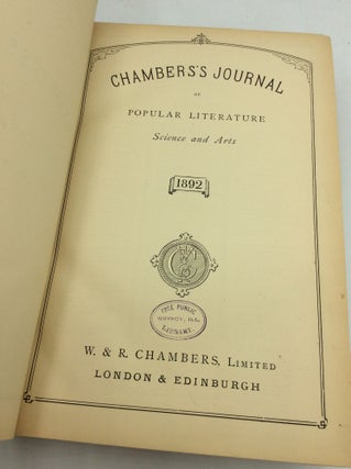 CHAMBERS'S JOURNAL of Popular Literature, Science and Arts: Poole Vol. 69