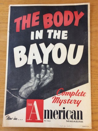 Item #187958 THE BODY IN THE BAYOU: Promotional Poster. Wyatt Blassingame