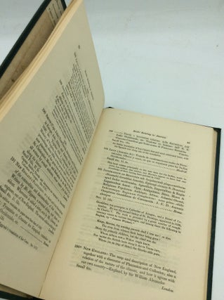 A CATALOGUE OF BOOKS, RELATING PRINCIPALLY TO AMERICA, Arranged under the Years in Which They Were Printed.