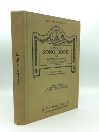 Item #188170 CONCORD SONG BOOK for Women's Voices: Unison, Two-, Three-, and Four-Part; For Use...