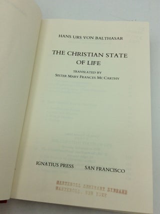THE CHRISTIAN STATE OF LIFE