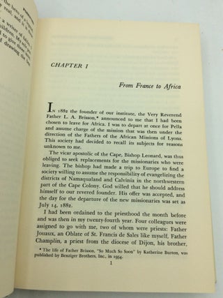 BISHOP FOR THE HOTTENTOTS: African Memories 1882-1909