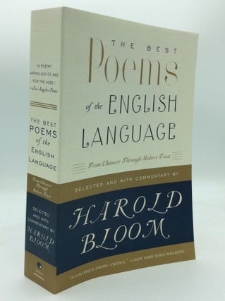 Item #188488 THE BEST POEMS OF THE ENGLISH LANGUAGE from Chaucer through Robert Frost. ed Harold...