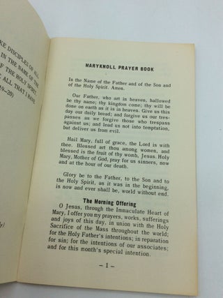 MARYKNOLL FATHERS PRAYER BOOK: Daily and Occasional Prayers
