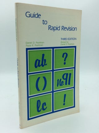 Item #188919 GUIDE TO RAPID REVISION. Daniel D. Pearlman, Paula R. Pearlman