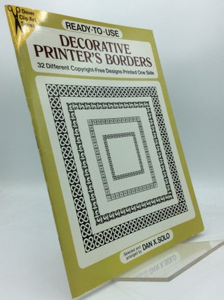 Item #189308 READY-TO-USE DECORATIVE PRINTER'S BORDERS: 32 Different Copyright-Free Designs...