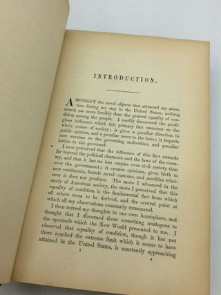 DEMOCRACY IN AMERICA, Volumes I-II