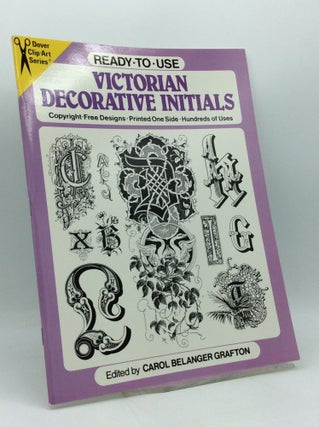 Item #189552 READY-TO-USE VICTORIAN DECORATIVE INITIALS: Copyright-Free Designs - Printed One...