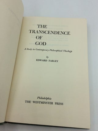 THE TRANSCENDENCE OF GOD: A Study in Contemporary Philosophical Theology