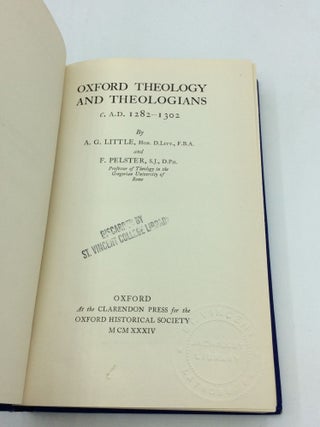 OXFORD THEOLOGY AND THEOLOGIANS c. A.D. 1282-1302