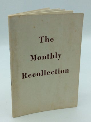Item #190420 THE MONTHLY RECOLLECTION: The Monthly Retreat for Priests and Religious. August...