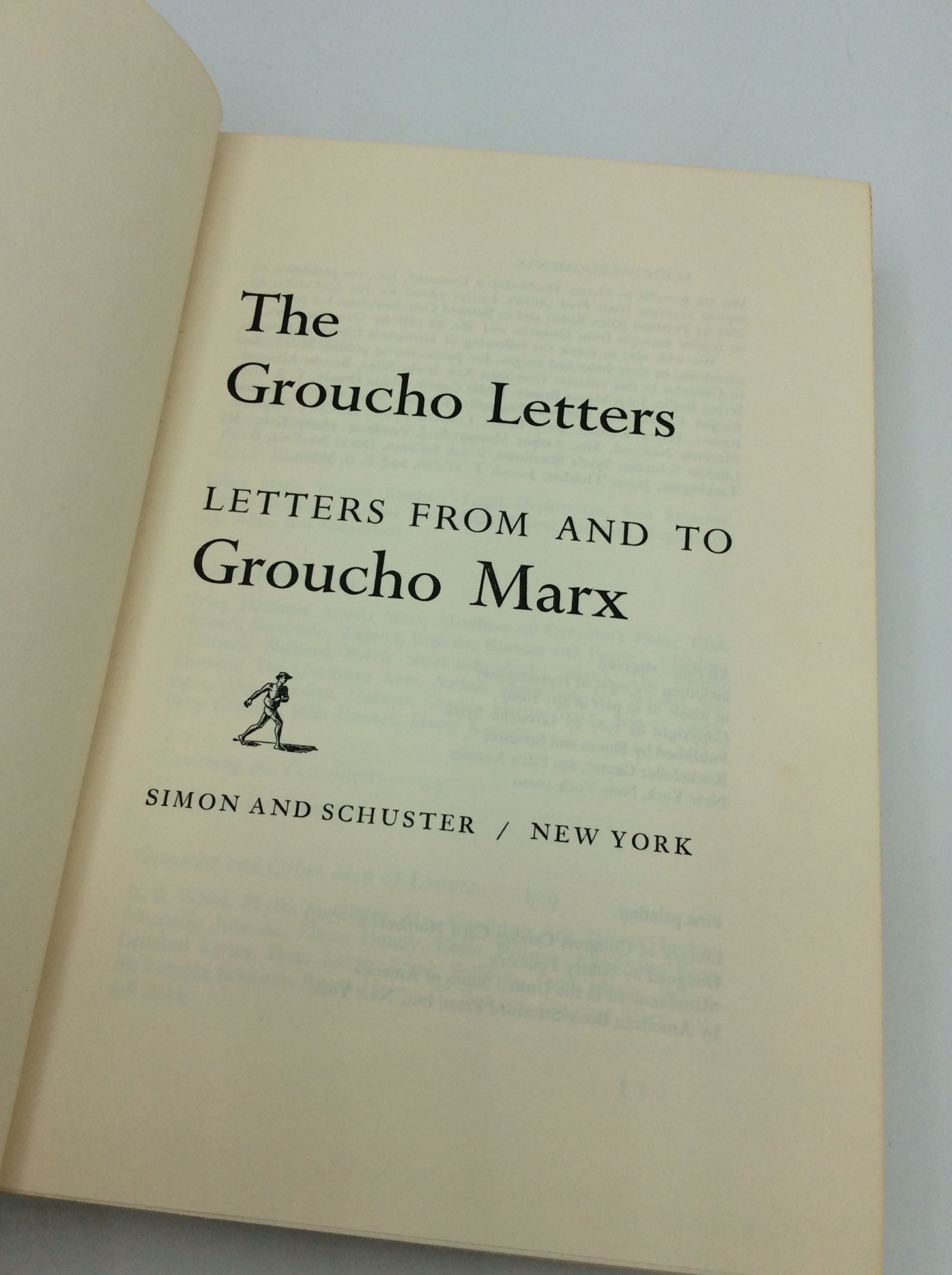THE GROUCHO LETTERS! Letters from and to Groucho Marx | Groucho