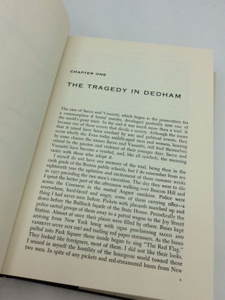 TRAGEDY IN DEDHAM: The Story of the Sacco-Vanzetti Case