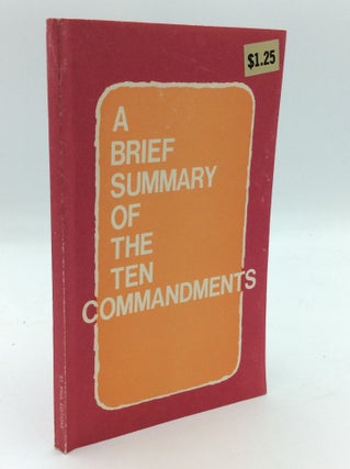 Item #191758 A BRIEF SUMMARY OF THE TEN COMMANDMENTS. Daughters of St. Paul